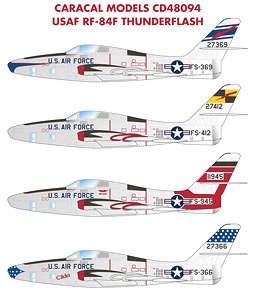 USAF RF-84F Thunderflash (Decal)