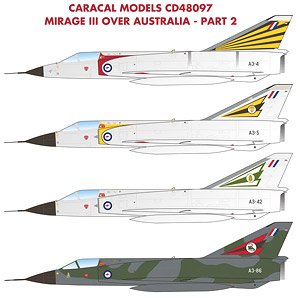 Mirage III Over Australia - Part 2 (Decal)