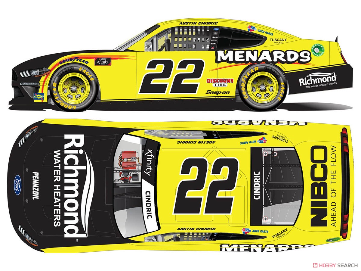 Austin Cindric #22 Menards Ford Mustang NASCAR Xfinity Series 2021 (Diecast Car) Other picture1