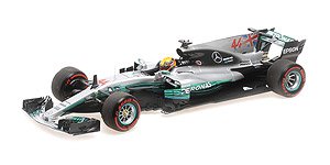 メルセデス AMG ペトロナス フォーミュラ ワン チーム F1 W08 EQ パワー+ ルイス・ハミルトン 2017 ワールドチャンピオン (ミニカー)