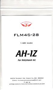 Canopy Mask for AH-1Z (for Kittyhawk) (Plastic model)