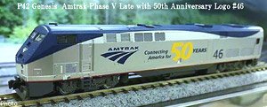 P42 Genesis Amtrak Phase V with 50th Anniversary Logo #46 (Model Train)