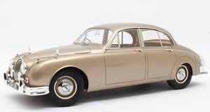Jaguar MKII Gold Metallic 1959 - 1968 (Diecast Car)