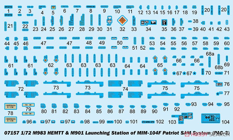 M983 HEMTTトラクター&ペトリオット M901ランチャーステーション (PAC-3) (プラモデル) その他の画像7