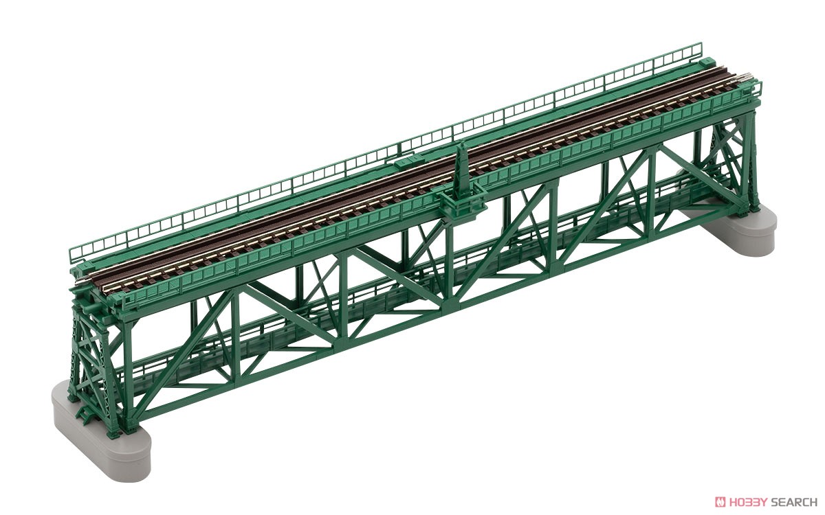 Fine Track 上路式単線トラス鉄橋 S280(F) (深緑) (PC橋脚・2本付) (鉄道模型) 商品画像2