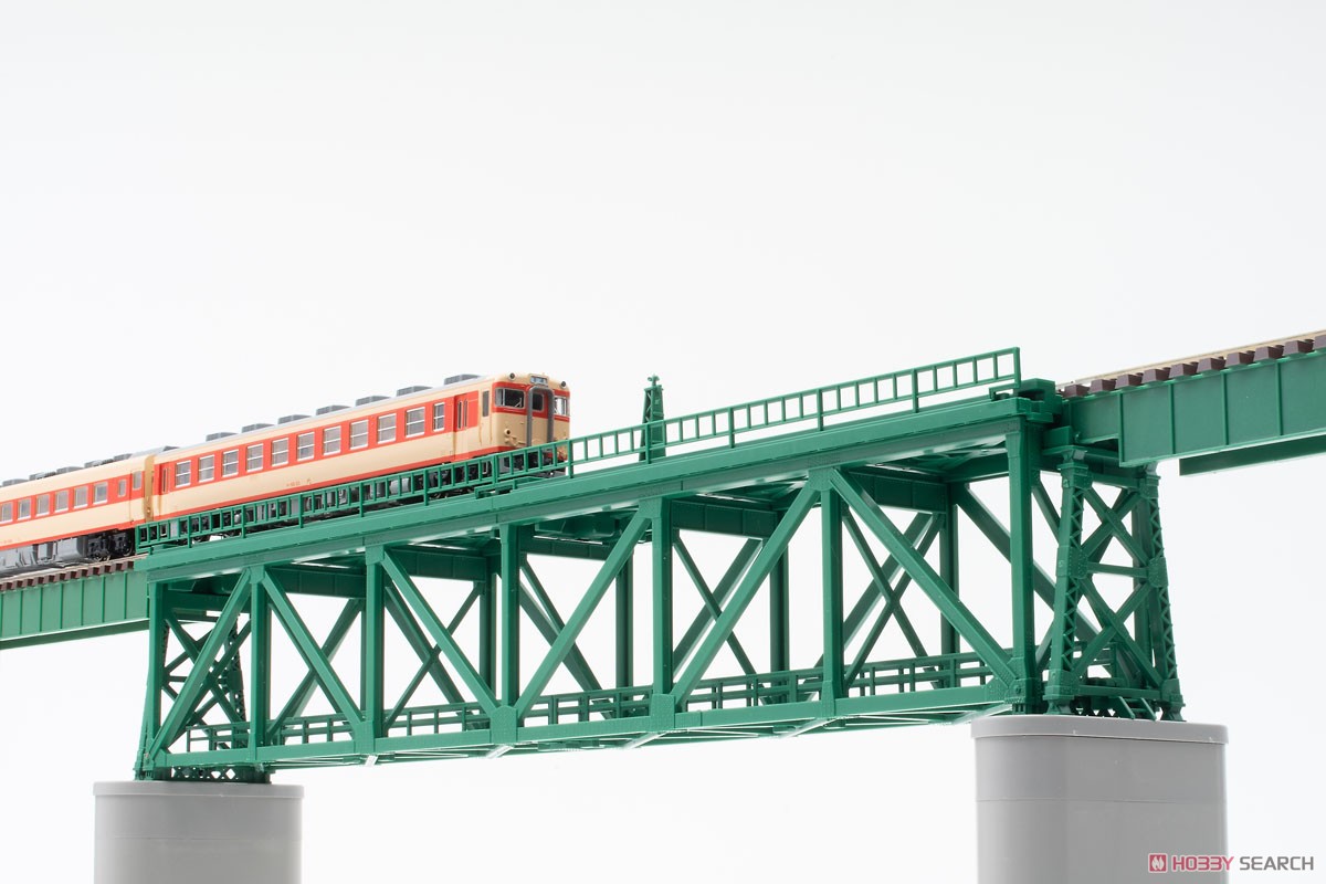 Fine Track 上路式単線トラス鉄橋 S280(F) (深緑) (PC橋脚・2本付) (鉄道模型) その他の画像4