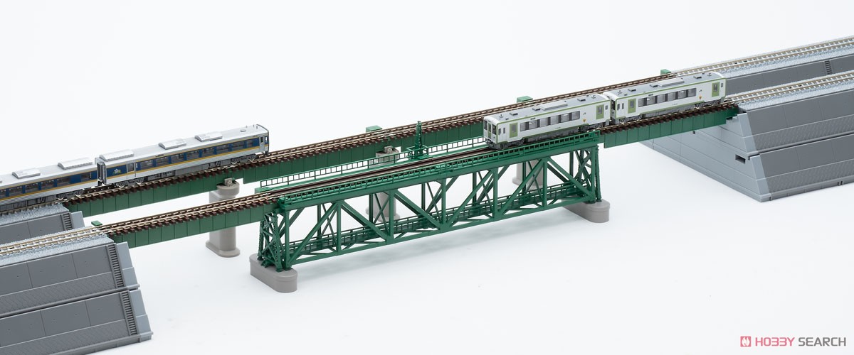 Fine Track 上路式単線トラス鉄橋 S280(F) (深緑) (PC橋脚・2本付) (鉄道模型) その他の画像5