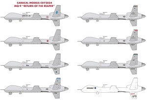 無人航空機 MQ-9 `リーパーの帰還` デカール (デカール)