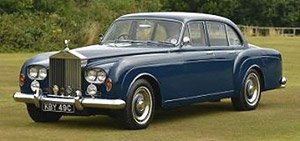 ロールス・ロイス シルバークラウド III Flying Spur 1965 ブルー (ミニカー)