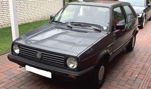 VW ゴルフ CL 1988 メタリックグレー (ミニカー)