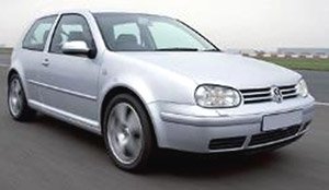 VW ゴルフ GTI 1998 シルバー (ミニカー)