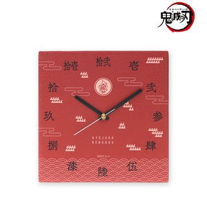 Demon Slayer: Kimetsu no Yaiba Kyojuro Rengoku Fabric Wall Clock (Anime Toy)