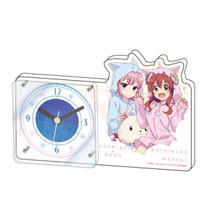 Acrylic Table Clock [The Demon Girl Next Door ] 01 Yuko & Momo Cat Ver. (Especially Illustrated) (Anime Toy)