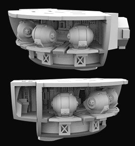 Discovery XD-1 Pod Bay 3D Printed Pod Bay Kit (Plastic model)