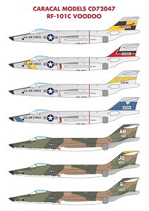 アメリカ空軍 RF-101C ヴードゥー デカール (デカール)