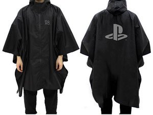 Play Station Rain Poncho `Play Station` Black (Anime Toy)