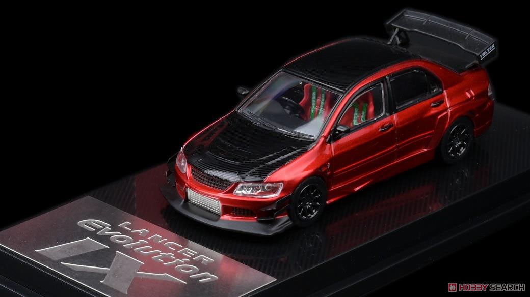 Lancer Evolution IX Red / Carbon Bonnet (Diecast Car) Item picture1