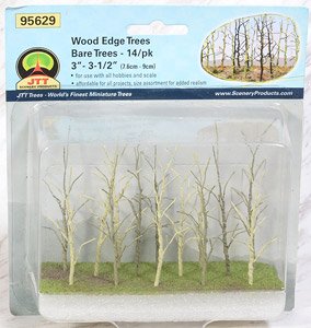 95629 (HO) Woods Edge Trees Bare Trees, 14/pk 3``-3-1/2`` Height (7.6cm-9cm) (14 Pieces) (Model Train)