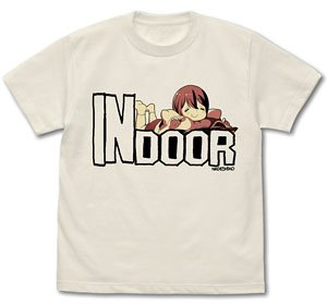 Laid-Back Camp Indoor Nadeshiko T-Shirt Vanilla White M (Anime Toy)