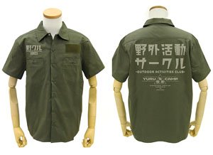 Laid-Back Camp Outdoor Activities Club Work Shirt Moss XL (Anime Toy)
