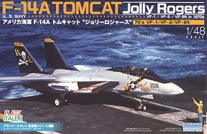 USN F-14A Tomcat Jolly Rogers (70`s VF-1,VF-2,VF-84) (Plastic model)