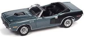 1971 プリムス クーダ コンバーチブル ウィンチェスターグレー/ブラック (ミニカー)