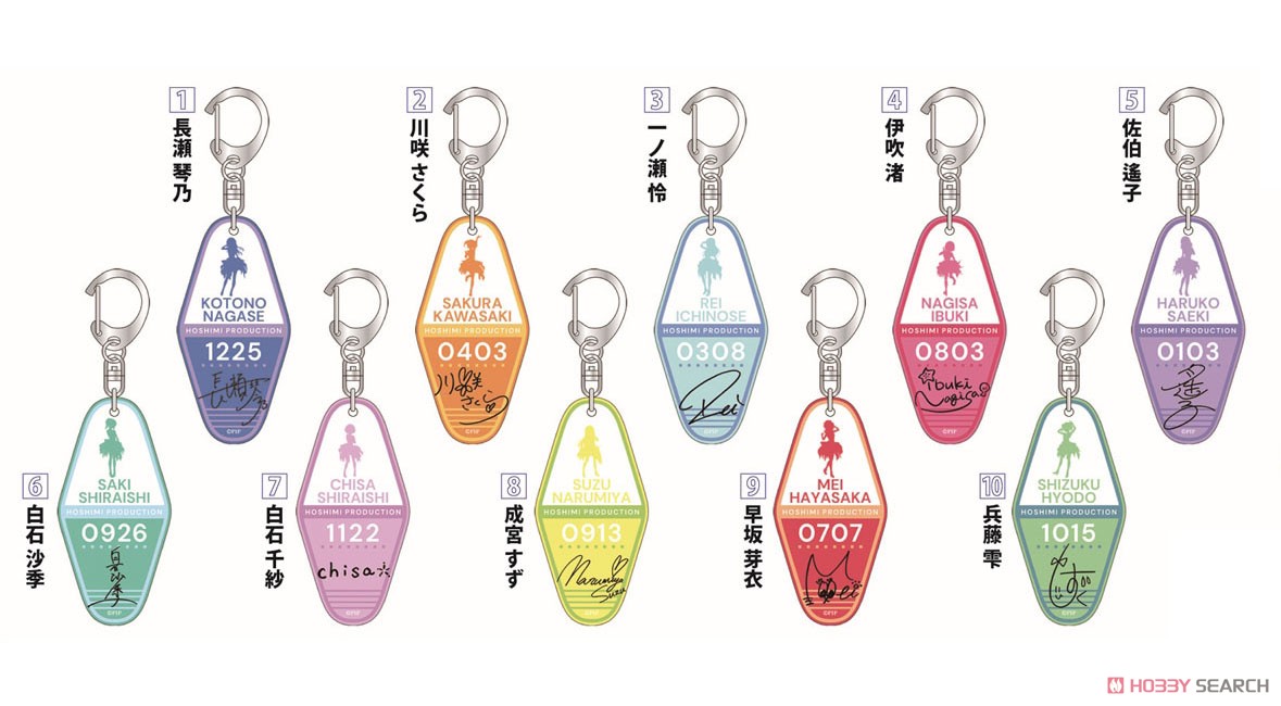 Idoly Pride Hotel Key Ring [Mei Hayasaka] (Anime Toy) Other picture1