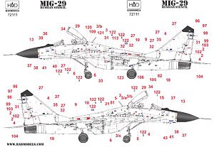 Russian Air Force Mig-29 (Decal)