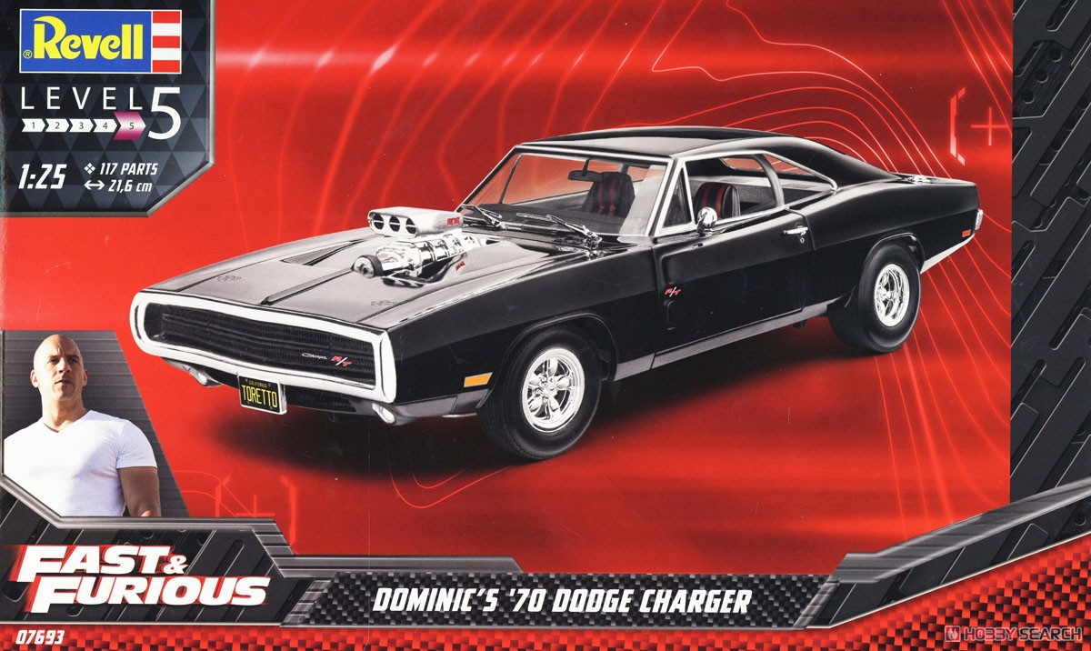 Fast & Furious 1970年 ダッジ チャージャー `ドミニク` (プラモデル) パッケージ1