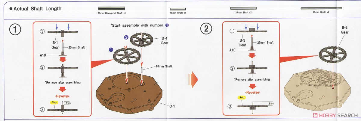 Da Vinci Flying Pendulum Clock (Plastic model) Assembly guide1