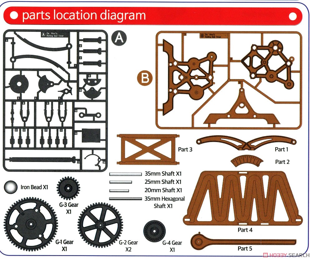 レオナルド・ダ・ヴィンチ手稿 計測時計 (プラモデル) 設計図4
