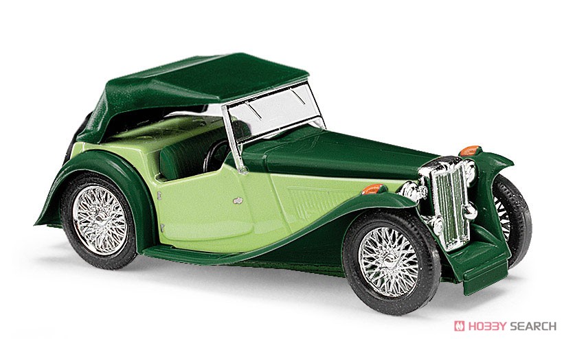 (HO) MG Midget TC Cabrio Two Tone Green 1968 (Diecast Car) 商品画像1