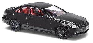 (HO) Mercedes-Benz E Class Coupe Black 2009 (Diecast Car)