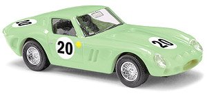 (HO) Ferrari 250 GTO Light Green #20 1962 (Diecast Car)