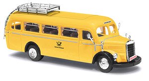 (HO) Mercedes O-3500 `Ovalfenster, Post Osterreich Modellautos` 1949 (Mercedes-Benz O-3500 Deutsche Bundesport Fahrschule) (Diecast Car)