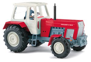 (HO) Fortschritt Tractor ZT 303 Red (w/Figure) 1967 (Diecast Car)