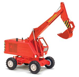 (HO) Excavator T174-1 Backhoe Red 1974 (Diecast Car)