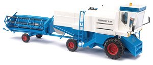 (HO) Fortschritt Harvester E514 LPG (w/Figure) Blue 1982 (Diecast Car)