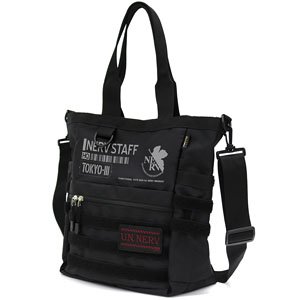 Evangelion Nerv Functional Tote Bag Black (Anime Toy)