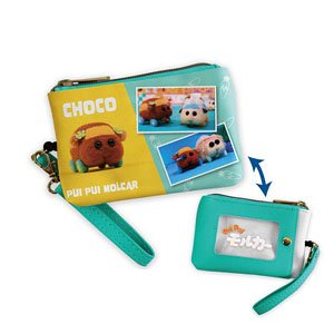 Multi IC Card Case w/Reel Pui Pui Molcar 04 Choco RMI (Anime Toy)