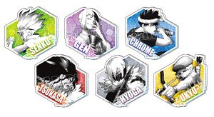 Dr. Stone Monotone Acrylic Badge (Set of 6) (Anime Toy)