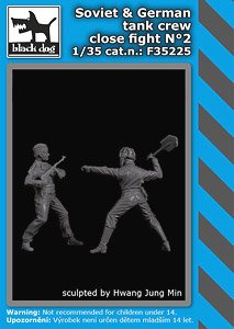 Soviet + German Tank Crew Close Fight No.2 (Plastic model)