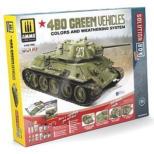 ソリューションボックス ミニ： ソ連4BOグリーン車両 (塗料)