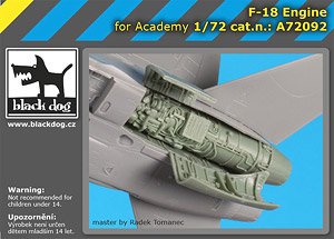 F-18 Engine (Left) (for Academy) (Plastic model)