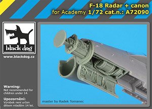 F-18 Radar + Canon (for Academy) (Plastic model)