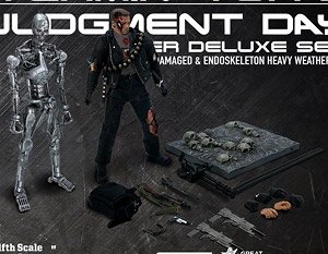 【発売中止】 【数量限定】 ターミネーター2 T2/ バトルダメージ T800 and ウェザリング エンドスケルトン 1/12 シュプリーム アクションフィギュア デラックスセット (完成品)