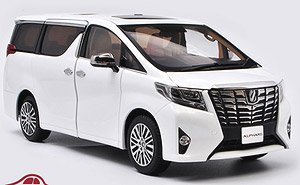 Toyota Alphard White (右ハンドル仕様) (ミニカー)