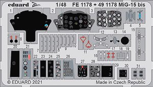 Photo-Etched Parts for MiG-15bis (for Bronco Model) (Plastic model)