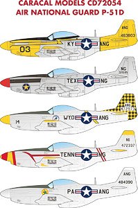 アメリカ州空軍 P-51D デカール (デカール)