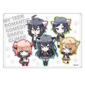 Chara Clear Case [My Teen Romantic Comedy Snafu Climax] 01 Cat Ver. Hachiman & Yukino & Yui & Iroha & Komachi (Mini Chara) (Anime Toy)